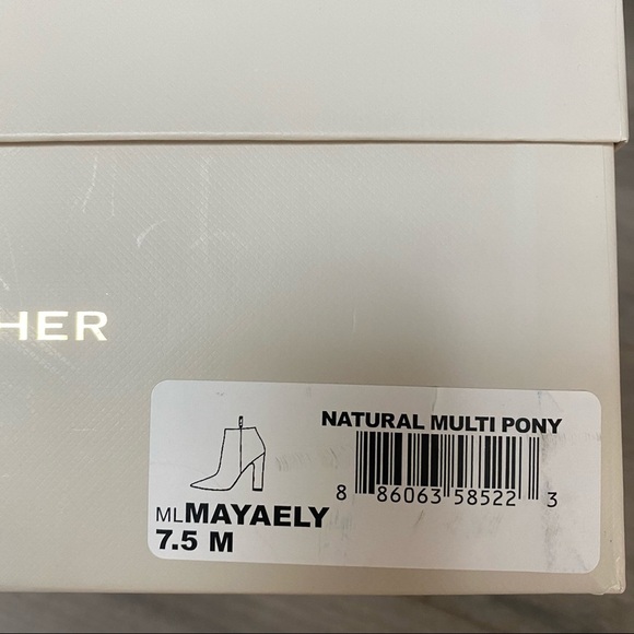 Marc Fisher | Mayaely Calf Hair Heeled Booties NEW - Picture 9 of 11